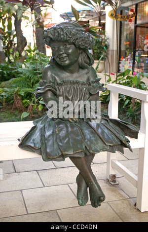 Aloha Tower Markt Platz, Honolulu, Hawaii, USA Stockfoto