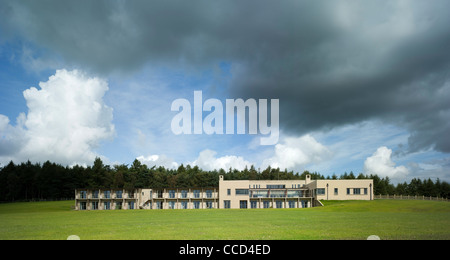 Stanbrook Abtei Feilden Clegg Bradley Studios, Übersicht der Südansicht Stockfoto