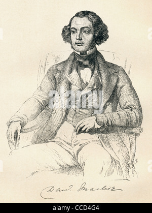 Daniel Maclise, 1806-1870, als junger Mann. Irischer Maler und Illustrator. Stockfoto