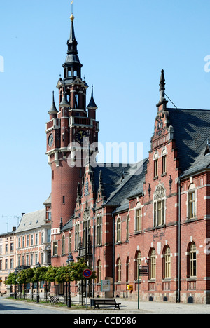 Rathaus der Stadt Dahme in der Mark Brandenburg. Stockfoto