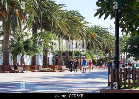 Urban-Szene in Tarifa, Spanien, Costa De La Luz, Cádiz, Andalusien, Spanien. Stockfoto