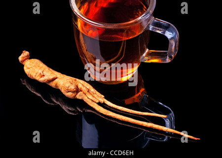 Ginseng Tee Stockfoto