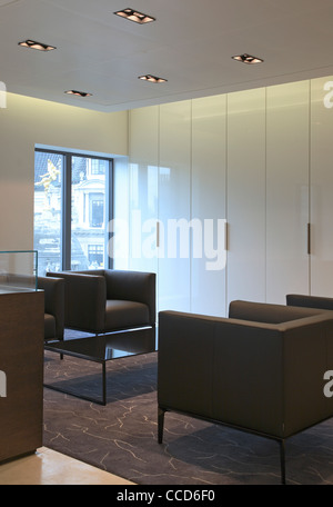 Londoner Hauptsitz der Bank of China, Pringle Brandon, London, 2010, Executive Etage Empfang Stockfoto