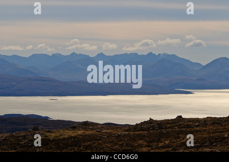 Pass des Viehs, dritte höchste in Schottland, Paul Street & Reiselandschaft fotografieren, Applecross, Wester Ross, Highlands, Schottland Stockfoto