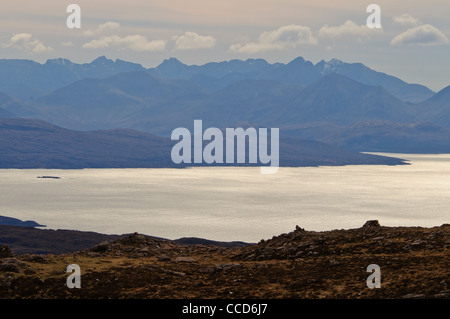 Pass des Viehs, dritte höchste in Schottland, Paul Street & Reiselandschaft fotografieren, Applecross, Wester Ross, Highlands, Schottland Stockfoto