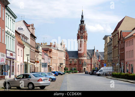 Rathaus der Stadt Dahme in der Mark Brandenburg. Stockfoto