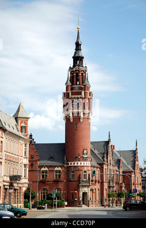 Rathaus der Stadt Dahme in der Mark Brandenburg. Stockfoto