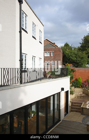 North Lodge, Chiswick, London, UK, 2009, Blick auf Keller-Erweiterung Stockfoto