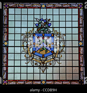 Das Wappen des Borough of Royal Leamington Spa, Rathaus, Leamington Spa, Warwickshire Stockfoto