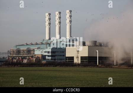 Centica kombiniert Cycle Gas Turbine Power Station, Nord Kilingholme, Lincolnshire Stockfoto