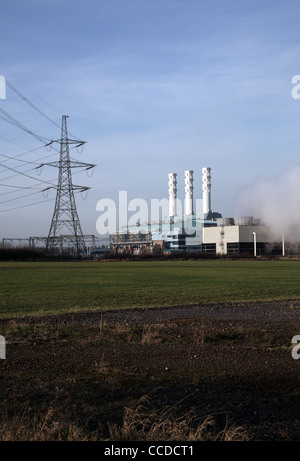 Centica kombiniert Cycle Gas Turbine Power Station, Nord Kilingholme, Lincolnshire Stockfoto