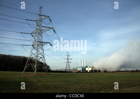 Centica kombiniert Cycle Gas Turbine Power Station, Nord Kilingholme, Lincolnshire Stockfoto