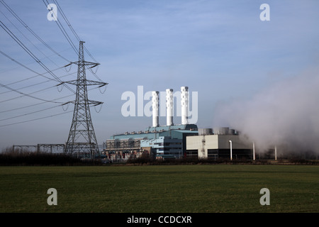 Centica kombiniert Cycle Gas Turbine Power Station, Nord Kilingholme, Lincolnshire Stockfoto