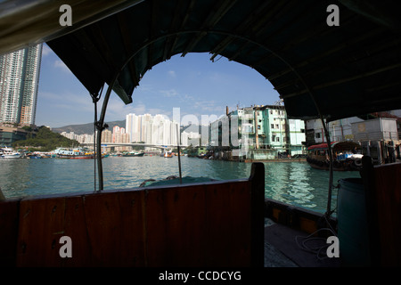 Sampan Bootsfahrt in Aberdeen harbour Hongkong Sonderverwaltungsregion Hongkong China Asien Stockfoto