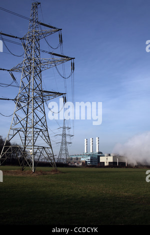 Centica kombiniert Cycle Gas Turbine Power Station, Nord Kilingholme, Lincolnshire Stockfoto