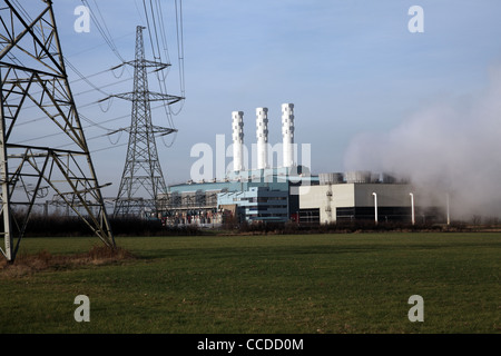 Centica kombiniert Cycle Gas Turbine Power Station, Nord Kilingholme, Lincolnshire Stockfoto