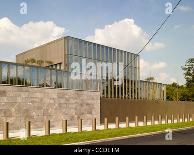 Britische Botschaft, Tony Fretton Architekten, Warschau, Polen, 2009. Stockfoto