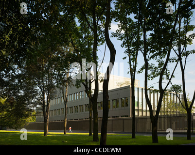 Britische Botschaft, Tony Fretton Architekten, Warschau, Polen, 2009. Stockfoto