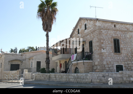 Die deutsche Kolonie in Haifa, Israel. Stockfoto