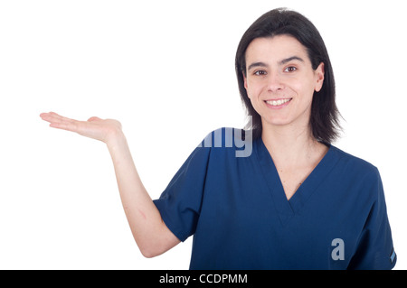Arzt mit Textfreiraum Stockfoto