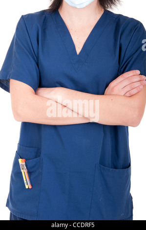 Arzt tragen Maske Stockfoto