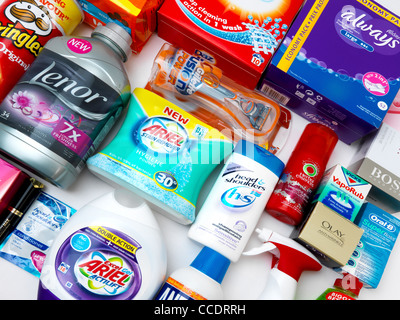 Eine Sammlung von Procter und Gamble-Produkte Stockfoto