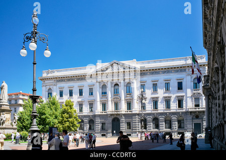 Banca Commerciale Italiana Bank Hauptsitz, Platz Piazza della Scala, Mailand, Lombardei, Italien. Mai 2011. Stockfoto