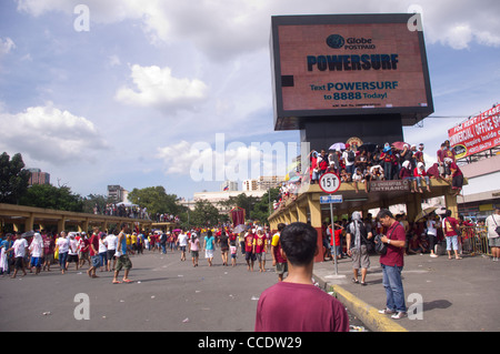 Jährliche Prozession des schwarzen Nazareners in Quiapo, Manila Philippinen. Stockfoto