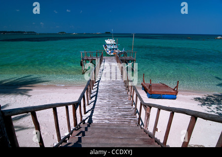 Bucht auf Pulau Burung Stockfoto