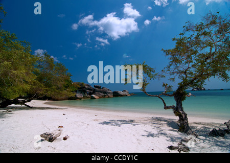 Strand von Belitung Inseln Stockfoto