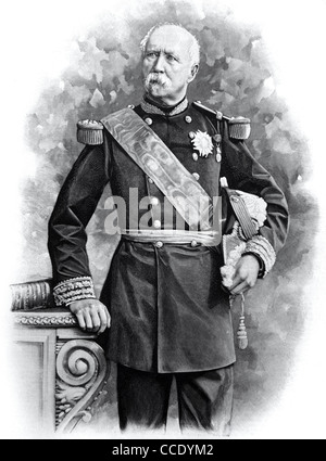 Porträt von Marschall Mac-Mahon oder MacMahon (1808-93), Patrice de MacMahon, zweiter französischer Präsident der Dritten Republik. Französischer Soldat Und Staatsmann. Vintage Illustration oder Gravur Stockfoto