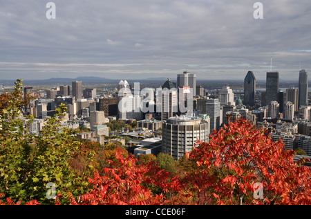 Aussicht auf Montreal von Mont-Royal, Montreal, Quebec, Kanada Stockfoto