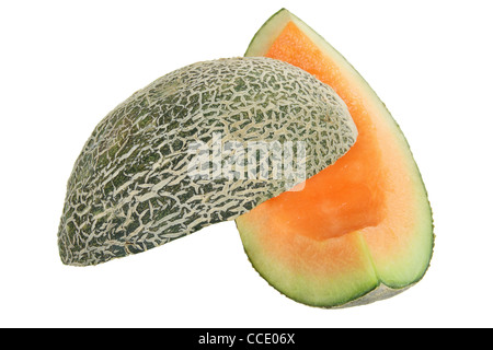 Scheiben von Rock Melone Stockfoto
