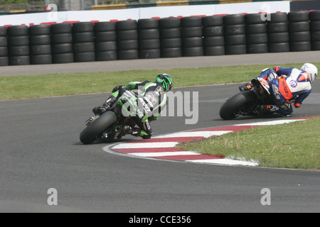 Britischen Superbike-Meisterschaft am Croft Circuit Stockfoto