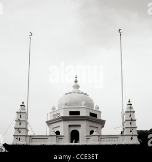 Die nagore Dargha Sheriff Moschee in George Town in Insel Penang in Malaysia in Fernost Südostasien. Islamische muslimische Architektur Reisen Stockfoto