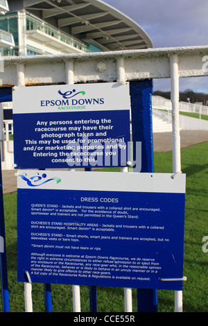 Epsom Downs ist Heimat der Derby Pferderennen. Surrey England UK Stockfoto