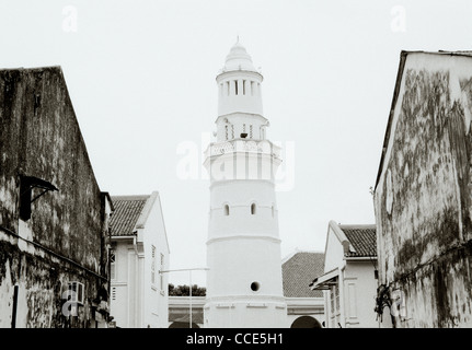 Acheen Street Moschee Lebuh Acheh in George Town in Insel Penang in Malaysia in Fernost Südostasien. Geschichte Islamische muslimische Architektur Stockfoto