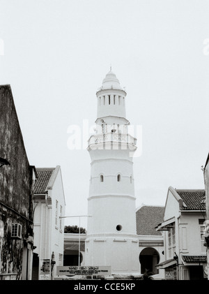 Acheen Street Moschee Lebuh Acheh in George Town in Insel Penang in Malaysia in Fernost Südostasien. Geschichte Islamische muslimische Architektur Stockfoto