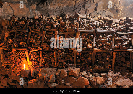 Banwell Knochen Höhle, wissenschaftlichen Standort nahe dem Dorf Banwell, North Somerset, England Stockfoto