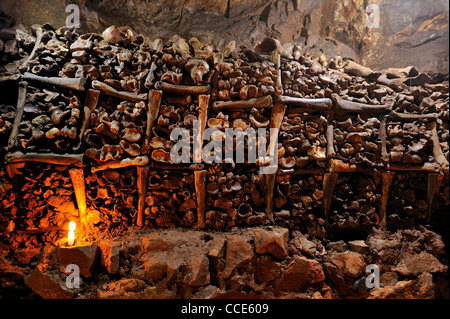 Banwell Knochen Höhle, wissenschaftlichen Standort nahe dem Dorf Banwell, North Somerset, England Stockfoto