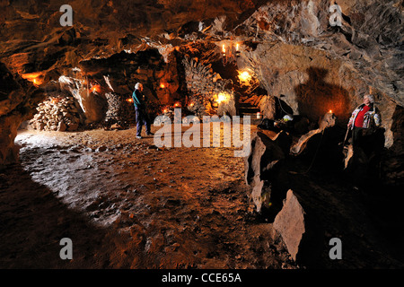 Banwell Knochen Höhle, wissenschaftlichen Standort nahe dem Dorf Banwell, North Somerset, England Stockfoto