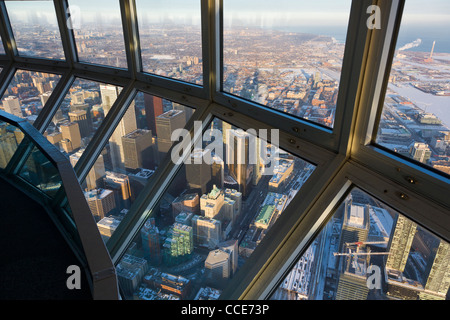 Die Innenstadt von Toronto-Blick vom Aussichtsturm. Stockfoto