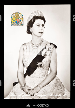 Gedenk-Seite für den Staatsbesuch von Königin Elizabeth II. nach Deutschland Mai 21. 1965; Titelseite Stockfoto