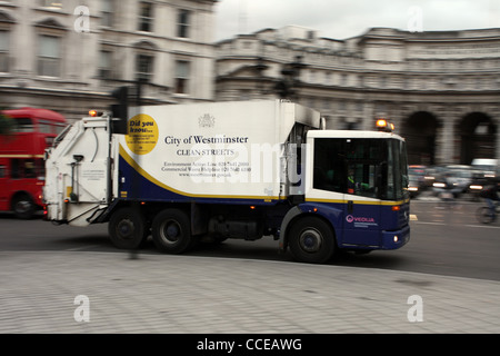 eine Sammlung Müllfahrzeug Reisen in London Stockfoto