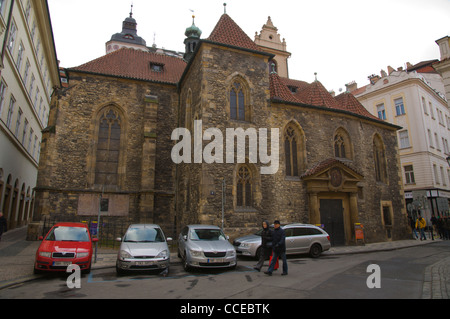 Pfarrkirche Sv Martin entlang Martinska Straße Altstadt Prag Tschechische Republik Europa Stockfoto