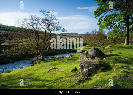 Padley Schlucht im Peak District National Park Stockfoto