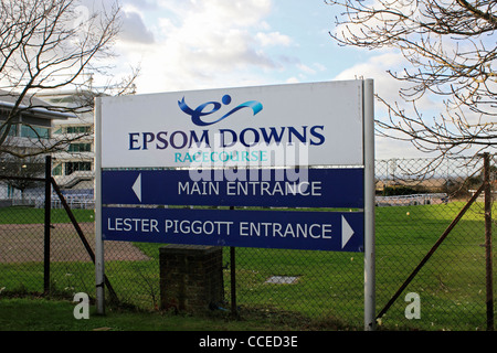 Epsom Downs ist Heimat der Derby Pferderennen. Surrey England UK Stockfoto