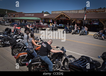 Amerikanische Black Hills Hill City South Dakota SD Ansicht einer Kleinstadt Bilder Fotos Fotografie Verkauf auf Alamy in den USA US horizontal hochauflösend Stockfoto