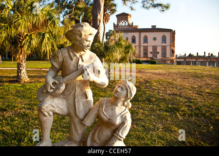 Ca' d'Zan, Sarasota, Florida Villa Baujahr 1924-1926 von John Ringling, Gründer des Ringling Brothers Zirkus Stockfoto