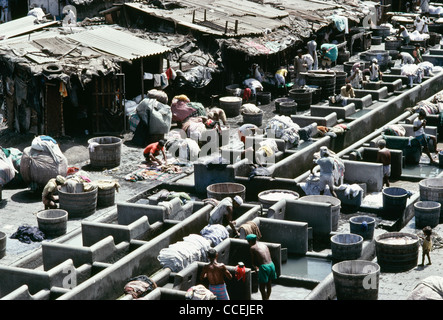 Dhobi Ghat - Mumbais Wäsche Stockfoto